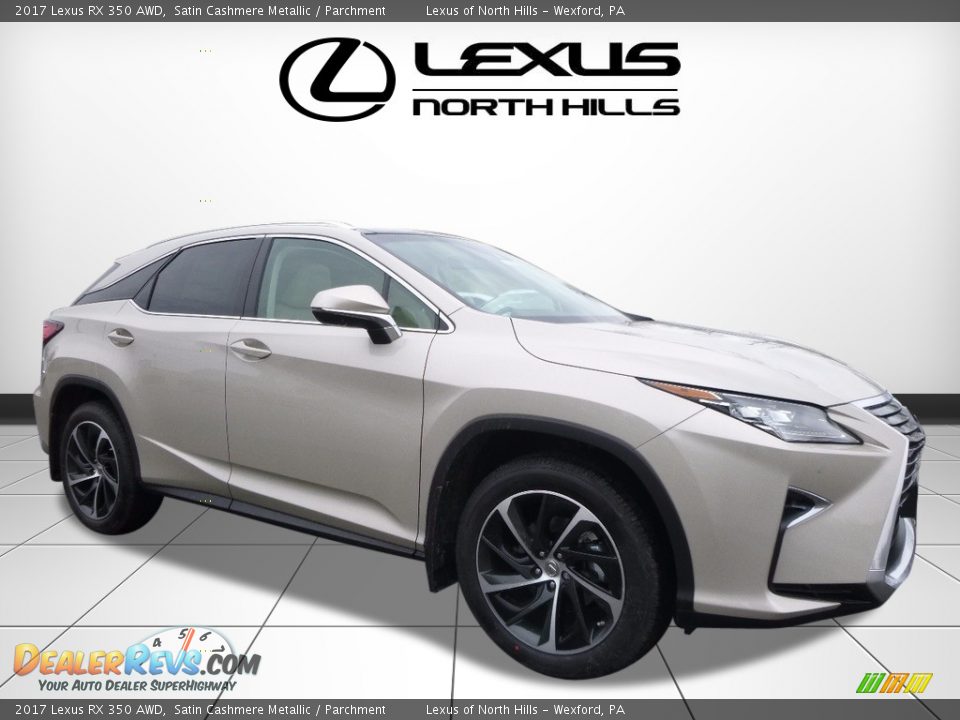2017 Lexus RX 350 AWD Satin Cashmere Metallic / Parchment Photo #1