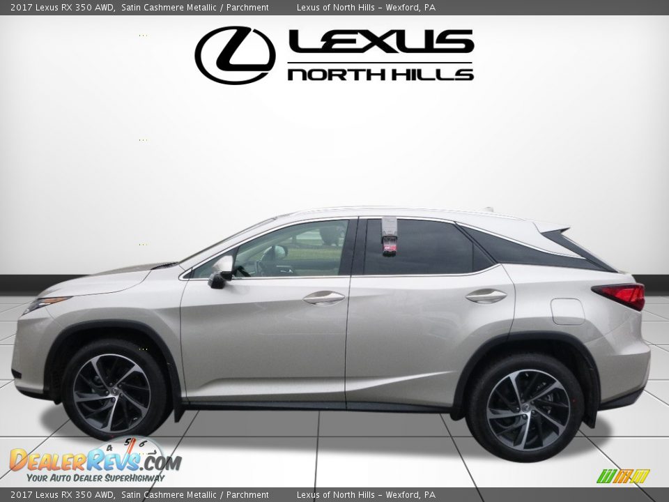 2017 Lexus RX 350 AWD Satin Cashmere Metallic / Parchment Photo #3