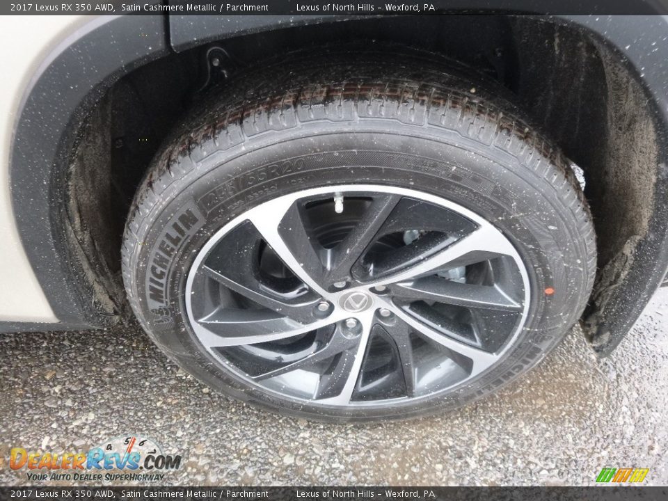 2017 Lexus RX 350 AWD Satin Cashmere Metallic / Parchment Photo #5