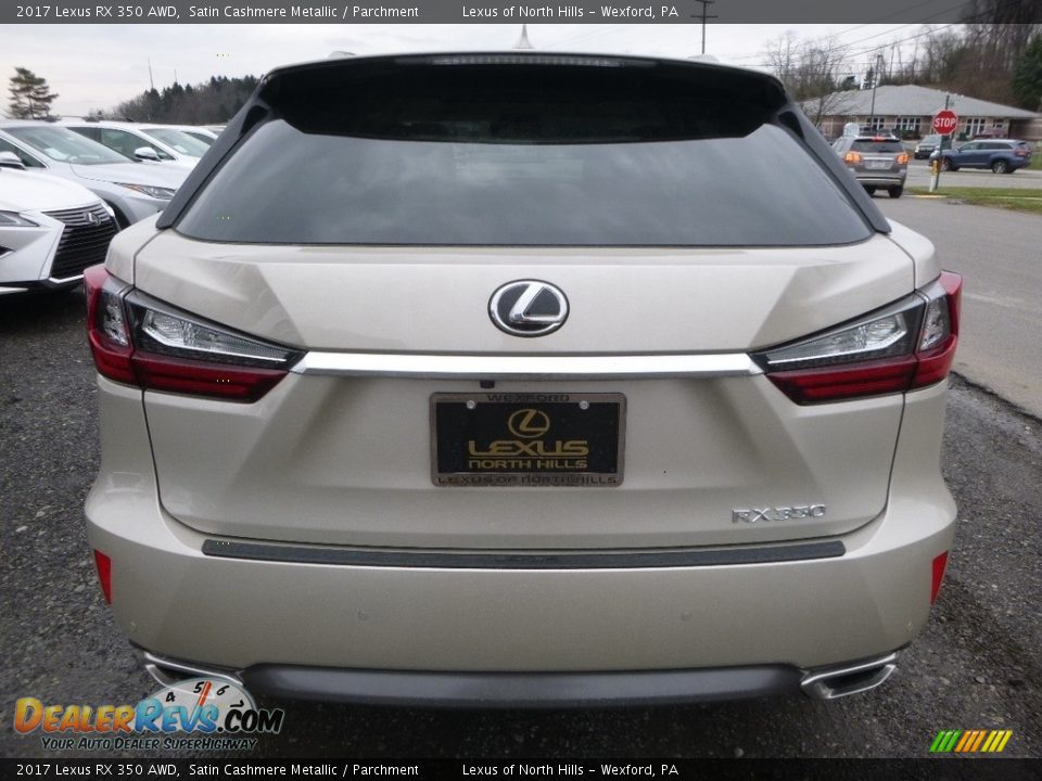 2017 Lexus RX 350 AWD Satin Cashmere Metallic / Parchment Photo #6