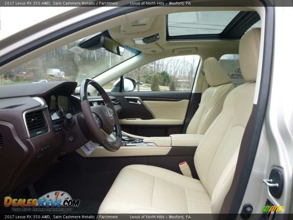 2017 Lexus RX 350 AWD Satin Cashmere Metallic / Parchment Photo #8