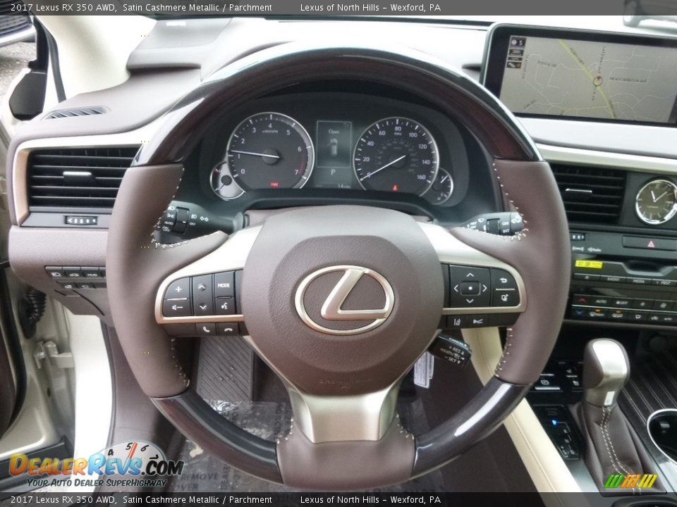 2017 Lexus RX 350 AWD Satin Cashmere Metallic / Parchment Photo #13