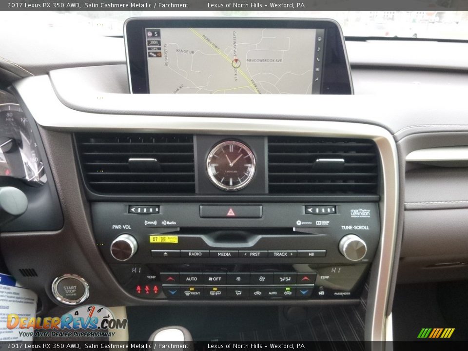 2017 Lexus RX 350 AWD Satin Cashmere Metallic / Parchment Photo #14