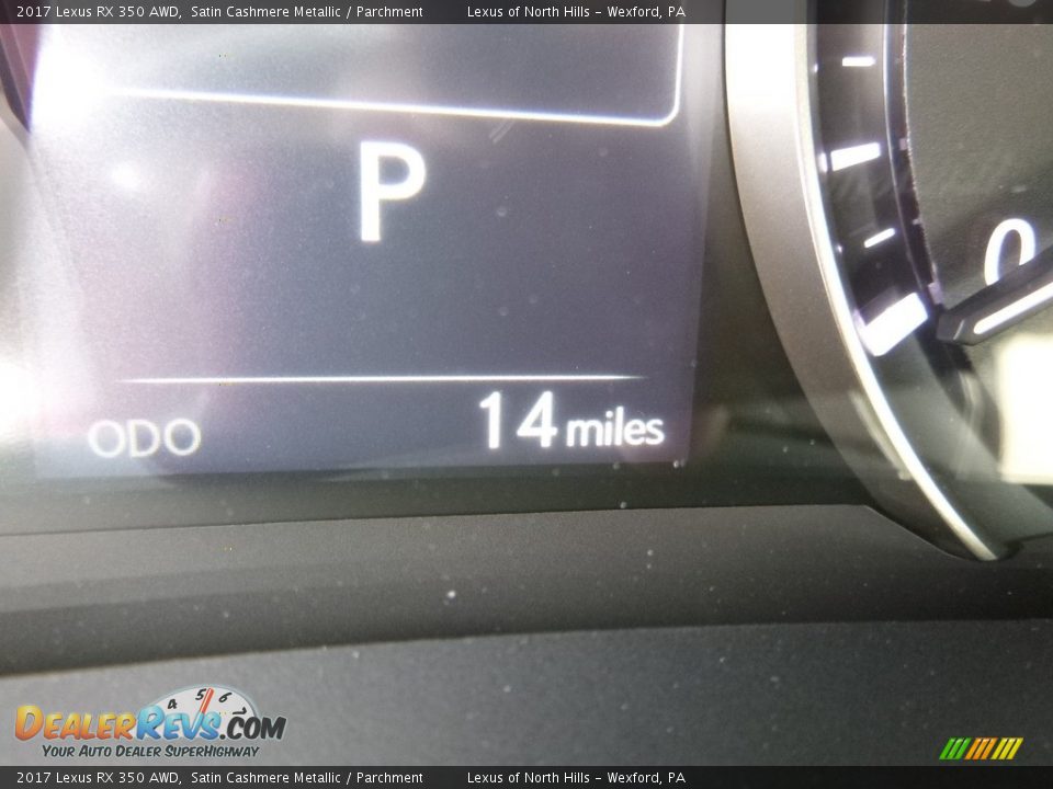2017 Lexus RX 350 AWD Satin Cashmere Metallic / Parchment Photo #15