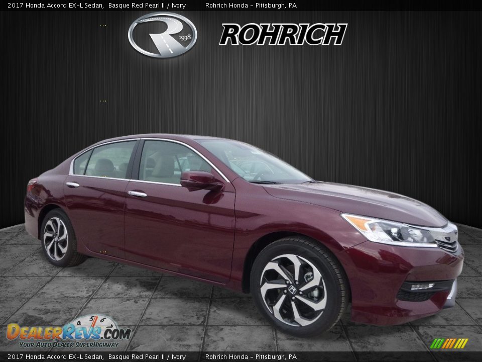 2017 Honda Accord EX-L Sedan Basque Red Pearl II / Ivory Photo #1