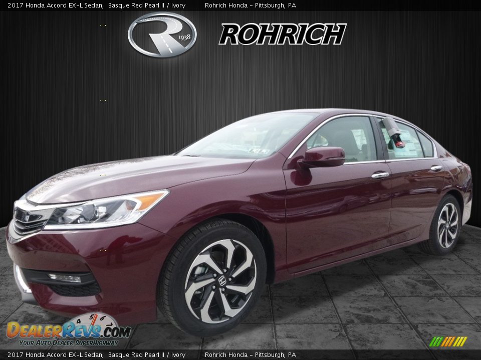 2017 Honda Accord EX-L Sedan Basque Red Pearl II / Ivory Photo #4