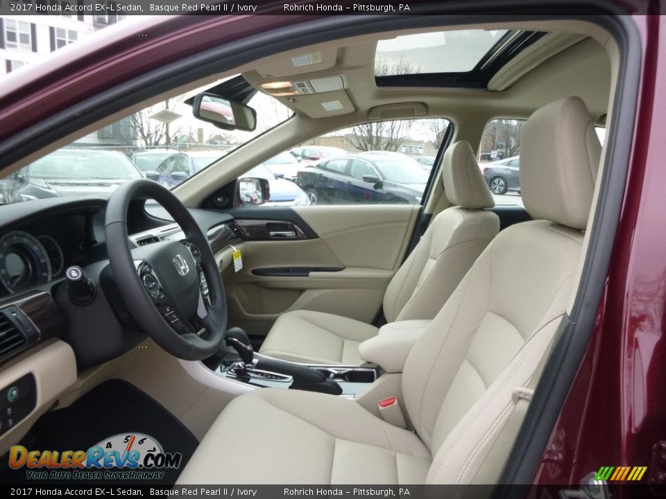 2017 Honda Accord EX-L Sedan Basque Red Pearl II / Ivory Photo #6
