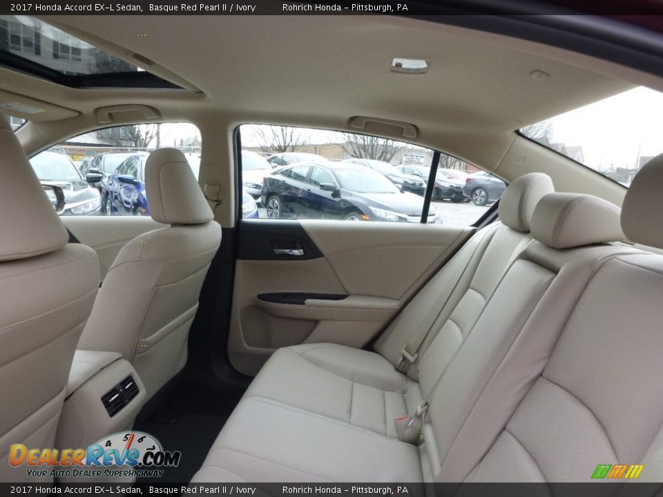 2017 Honda Accord EX-L Sedan Basque Red Pearl II / Ivory Photo #7