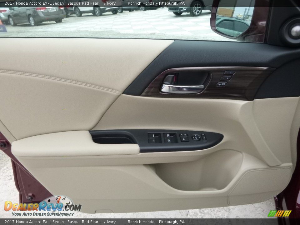 2017 Honda Accord EX-L Sedan Basque Red Pearl II / Ivory Photo #9