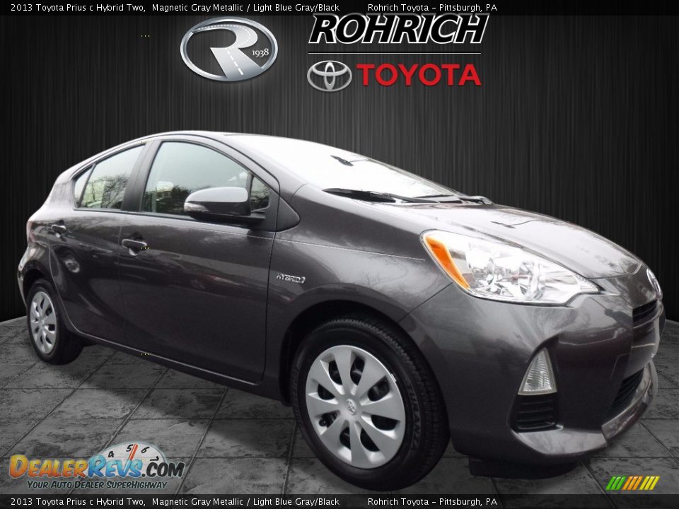 2013 Toyota Prius c Hybrid Two Magnetic Gray Metallic / Light Blue Gray/Black Photo #1