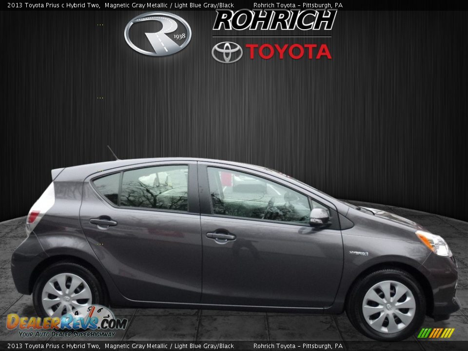 2013 Toyota Prius c Hybrid Two Magnetic Gray Metallic / Light Blue Gray/Black Photo #2