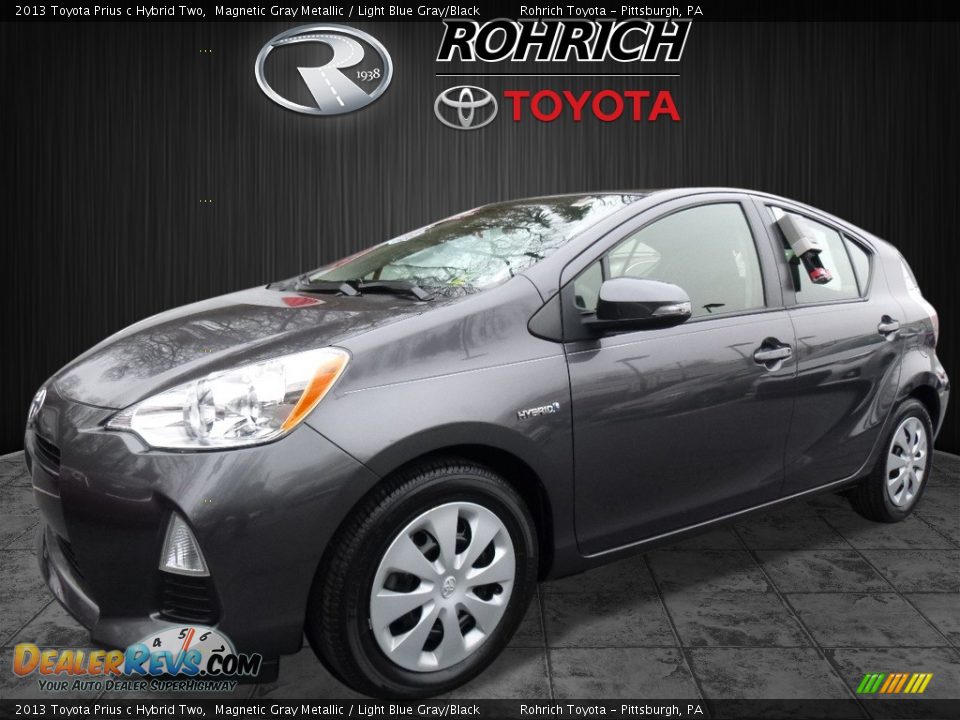 2013 Toyota Prius c Hybrid Two Magnetic Gray Metallic / Light Blue Gray/Black Photo #3