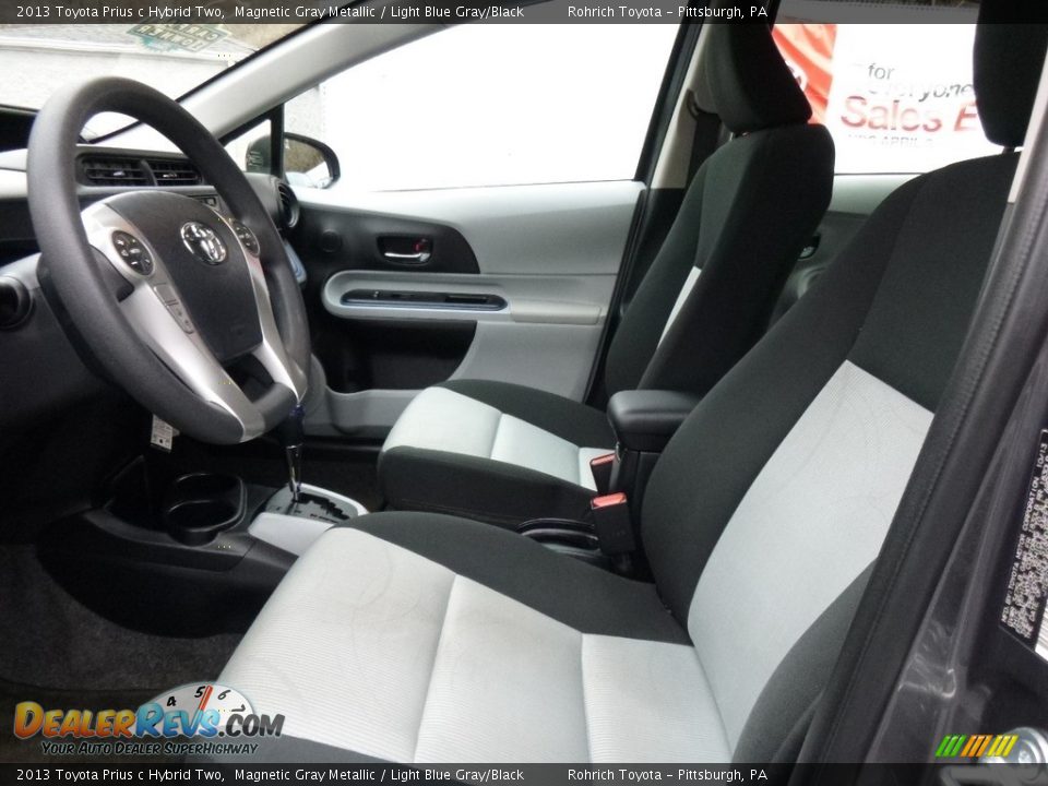 2013 Toyota Prius c Hybrid Two Magnetic Gray Metallic / Light Blue Gray/Black Photo #6