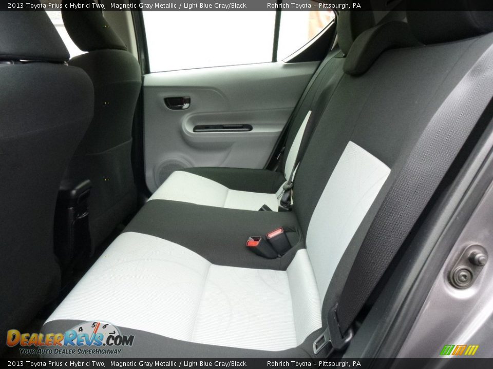 2013 Toyota Prius c Hybrid Two Magnetic Gray Metallic / Light Blue Gray/Black Photo #7