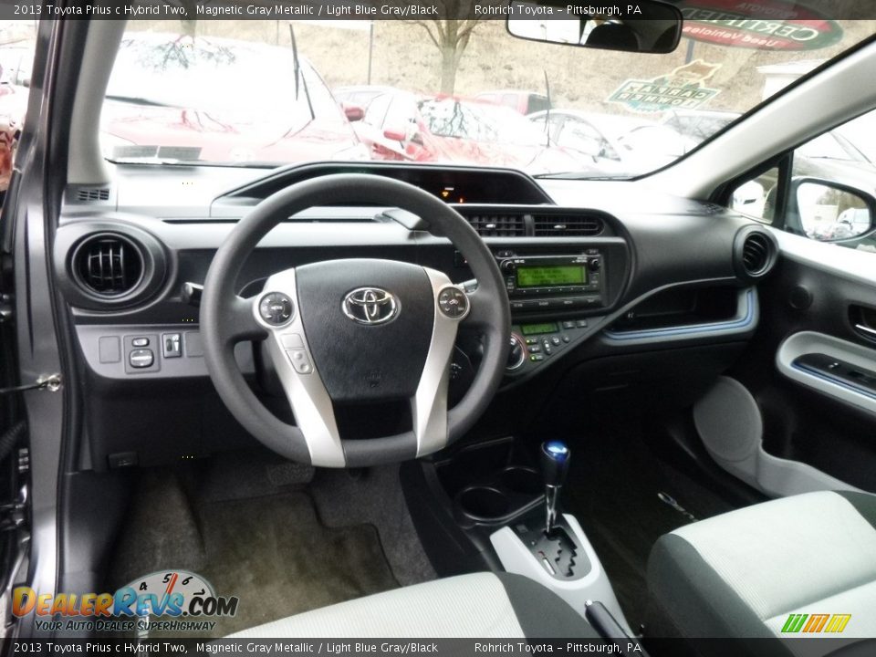 Light Blue Gray/Black Interior - 2013 Toyota Prius c Hybrid Two Photo #8