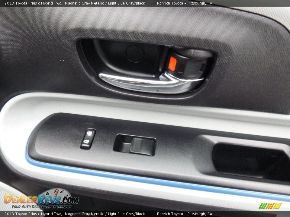 2013 Toyota Prius c Hybrid Two Magnetic Gray Metallic / Light Blue Gray/Black Photo #11