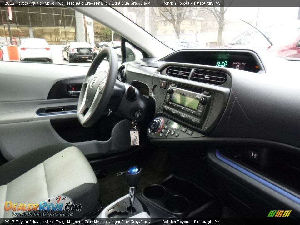 2013 Toyota Prius c Hybrid Two Magnetic Gray Metallic / Light Blue Gray/Black Photo #13