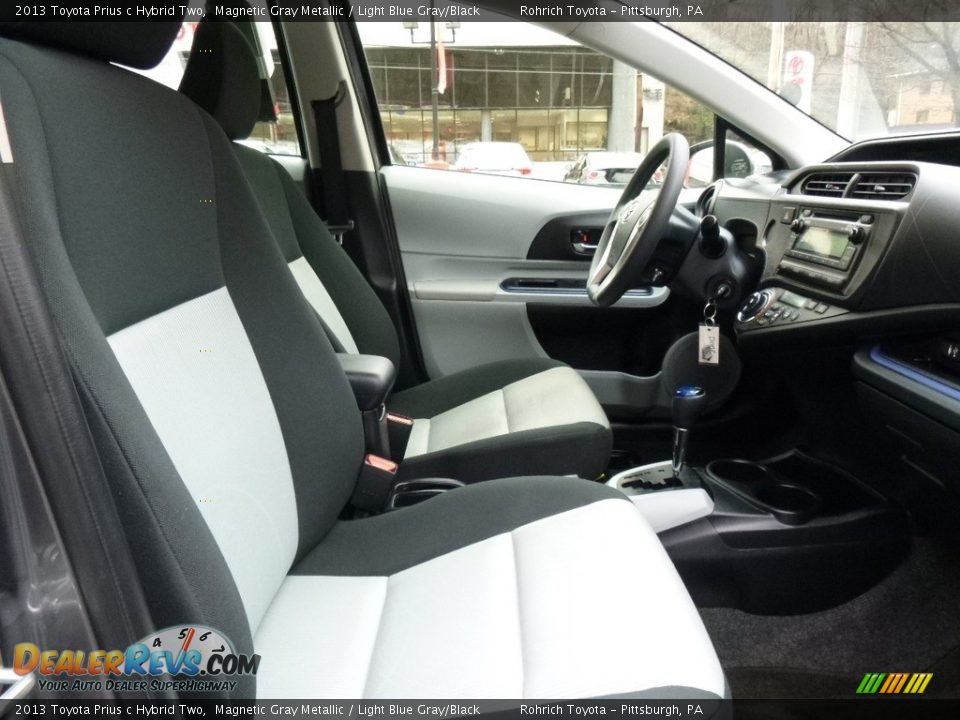 2013 Toyota Prius c Hybrid Two Magnetic Gray Metallic / Light Blue Gray/Black Photo #14