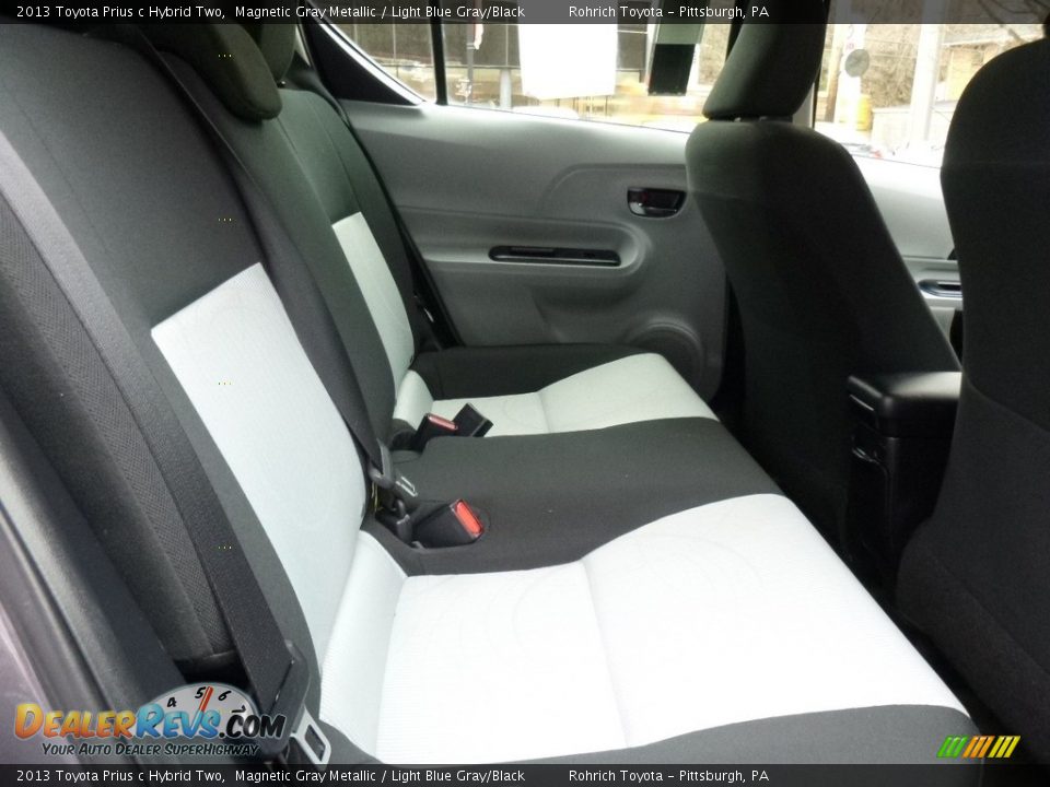 2013 Toyota Prius c Hybrid Two Magnetic Gray Metallic / Light Blue Gray/Black Photo #15