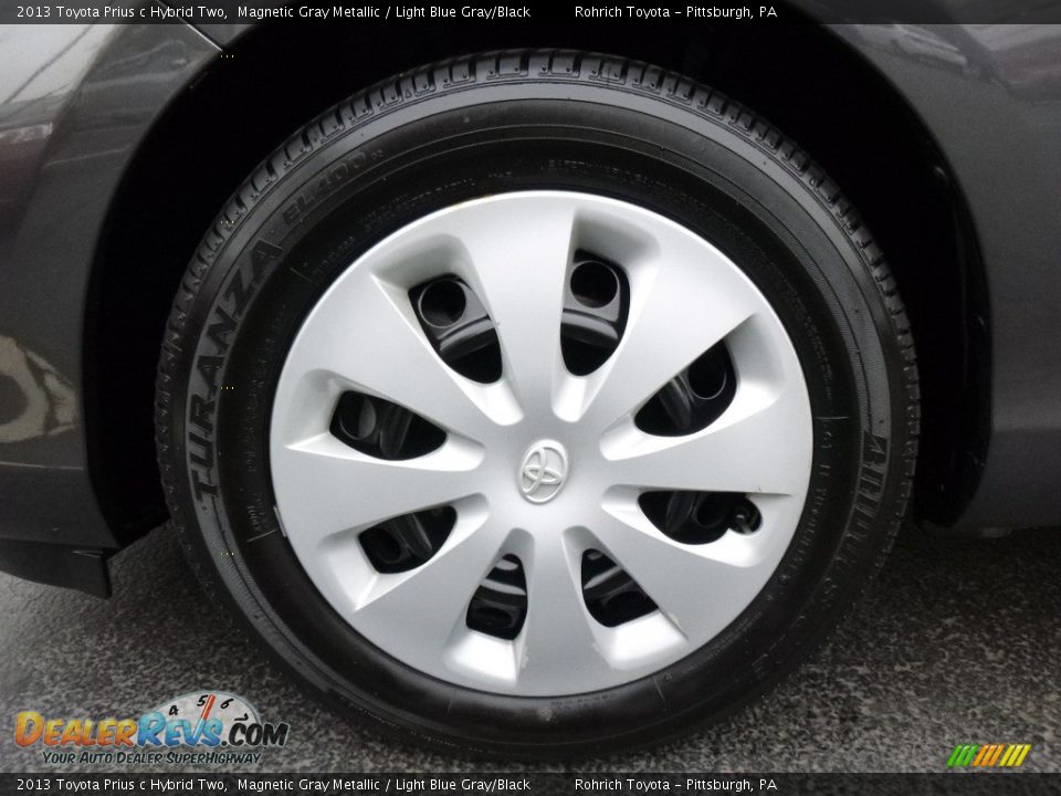 2013 Toyota Prius c Hybrid Two Magnetic Gray Metallic / Light Blue Gray/Black Photo #16