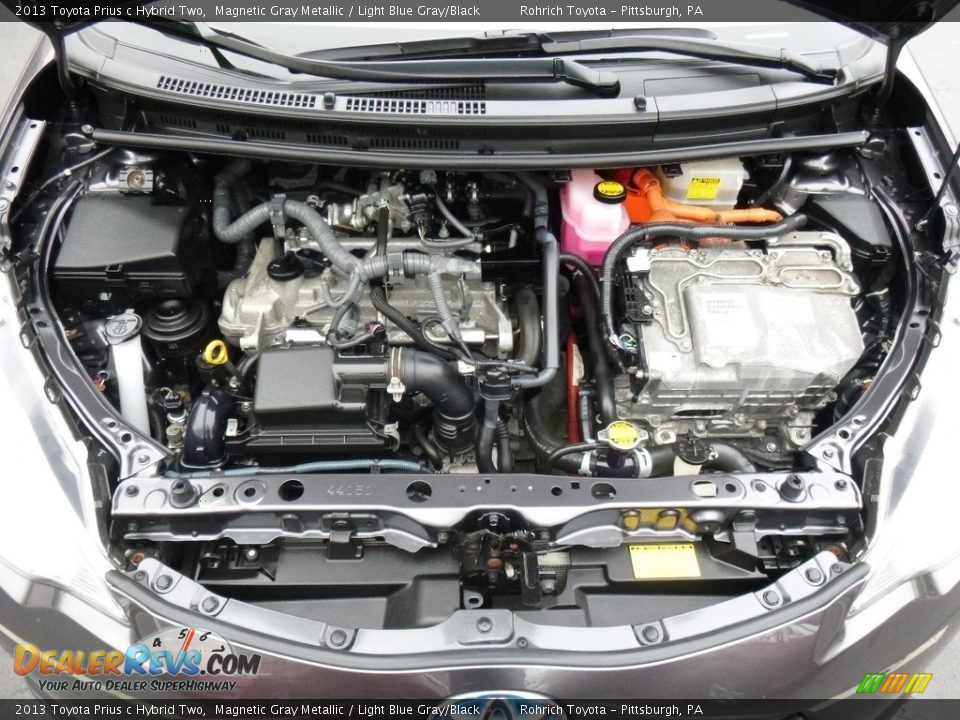 2013 Toyota Prius c Hybrid Two Magnetic Gray Metallic / Light Blue Gray/Black Photo #17