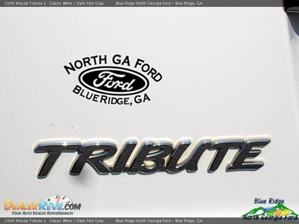 2006 Mazda Tribute s Classic White / Dark Flint Gray Photo #36
