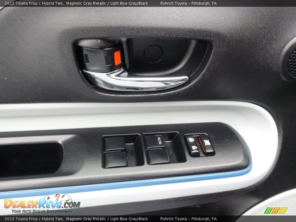 2013 Toyota Prius c Hybrid Two Magnetic Gray Metallic / Light Blue Gray/Black Photo #18