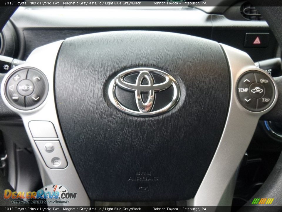 2013 Toyota Prius c Hybrid Two Magnetic Gray Metallic / Light Blue Gray/Black Photo #20