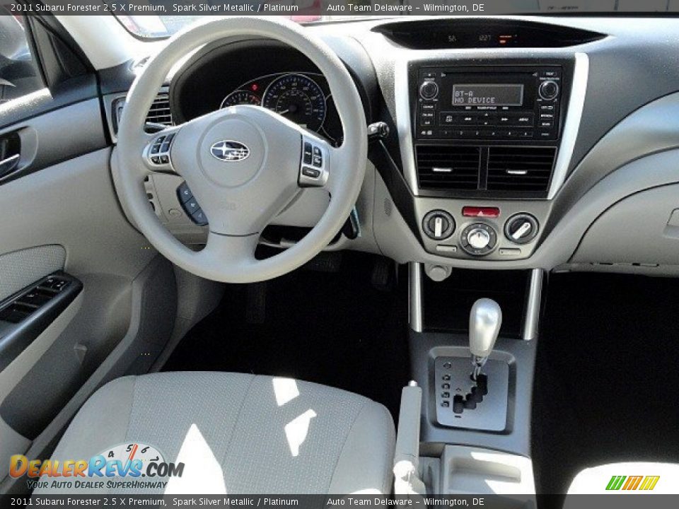 2011 Subaru Forester 2.5 X Premium Spark Silver Metallic / Platinum Photo #12