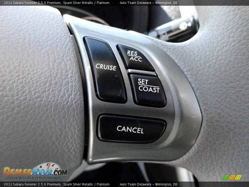 2011 Subaru Forester 2.5 X Premium Spark Silver Metallic / Platinum Photo #28