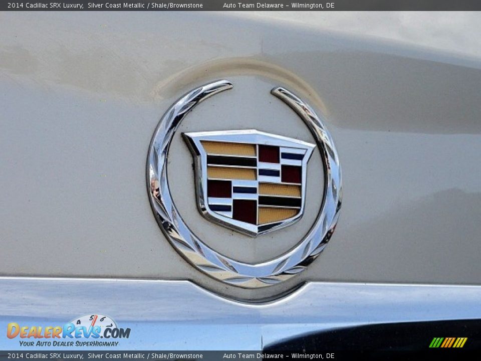 2014 Cadillac SRX Luxury Silver Coast Metallic / Shale/Brownstone Photo #35