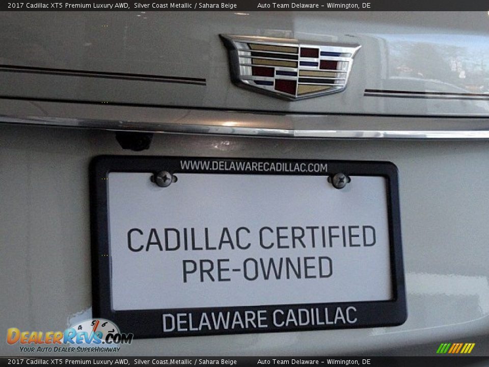 2017 Cadillac XT5 Premium Luxury AWD Silver Coast Metallic / Sahara Beige Photo #30
