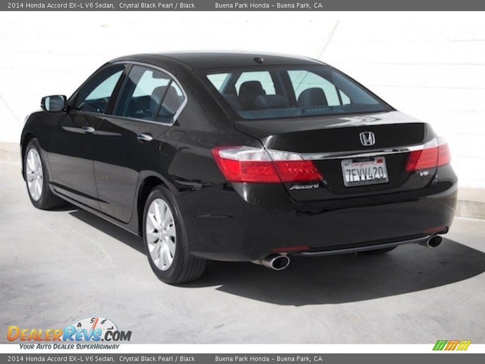 2014 Honda Accord EX-L V6 Sedan Crystal Black Pearl / Black Photo #2