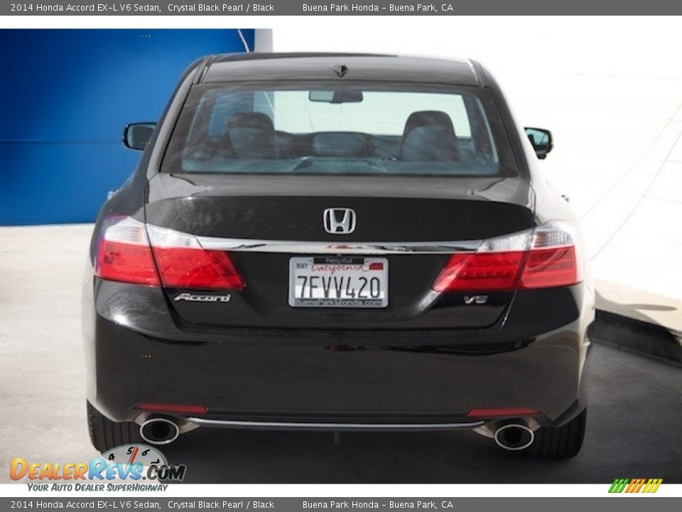 2014 Honda Accord EX-L V6 Sedan Crystal Black Pearl / Black Photo #9