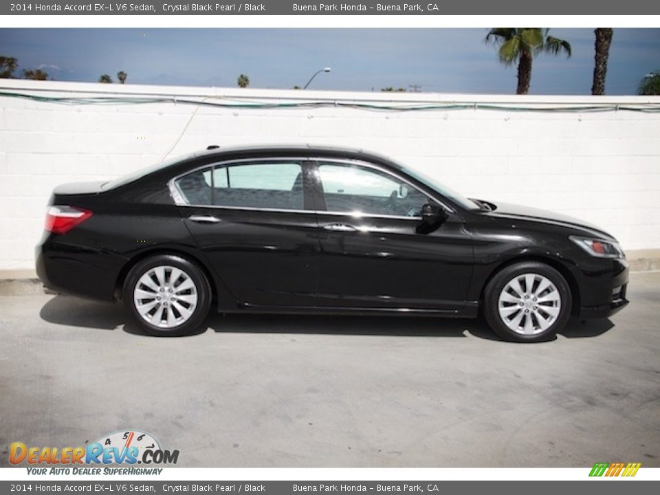 2014 Honda Accord EX-L V6 Sedan Crystal Black Pearl / Black Photo #10