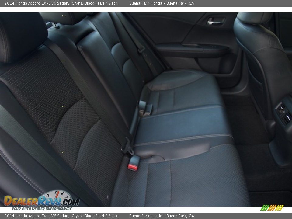 2014 Honda Accord EX-L V6 Sedan Crystal Black Pearl / Black Photo #15