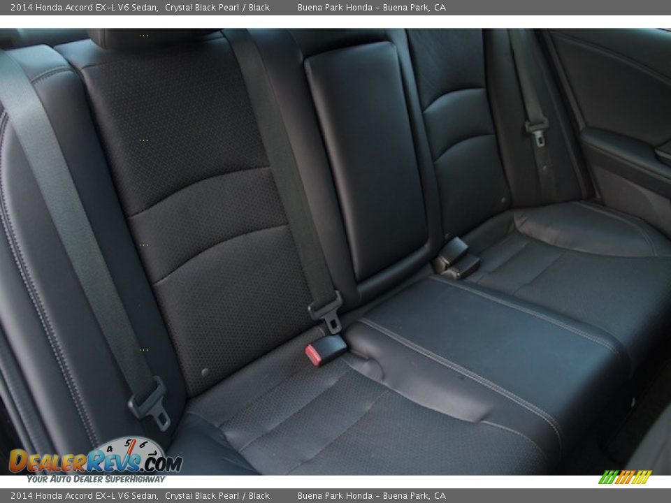 2014 Honda Accord EX-L V6 Sedan Crystal Black Pearl / Black Photo #16