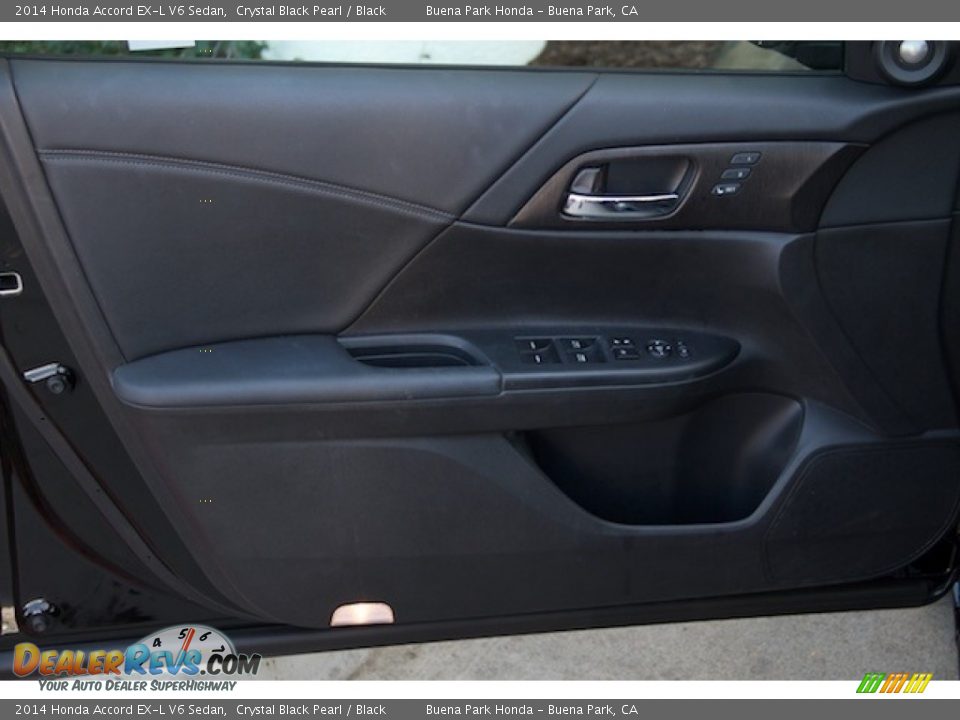 2014 Honda Accord EX-L V6 Sedan Crystal Black Pearl / Black Photo #24