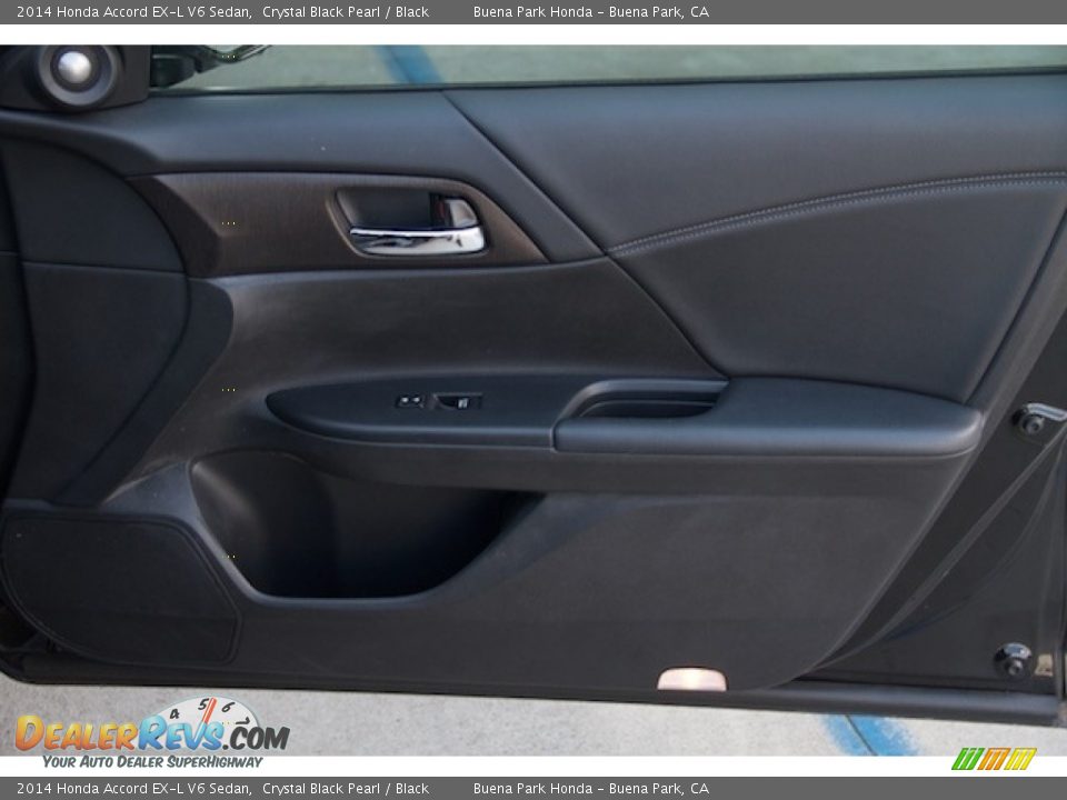 2014 Honda Accord EX-L V6 Sedan Crystal Black Pearl / Black Photo #27