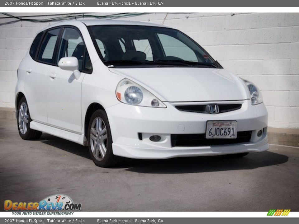 2007 Honda Fit Sport Taffeta White / Black Photo #1
