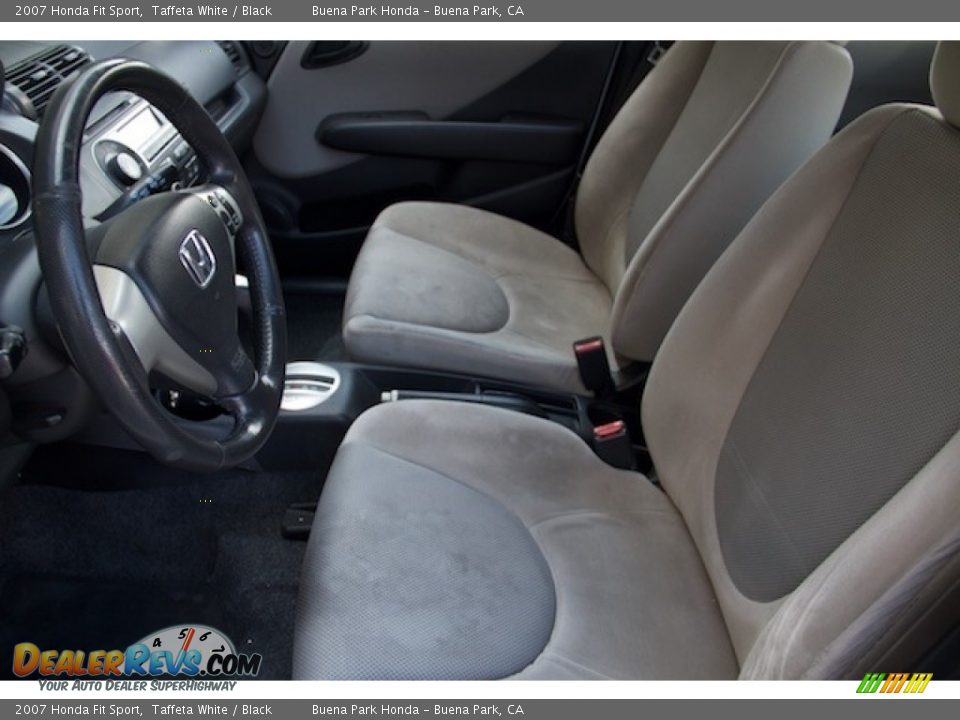 2007 Honda Fit Sport Taffeta White / Black Photo #3