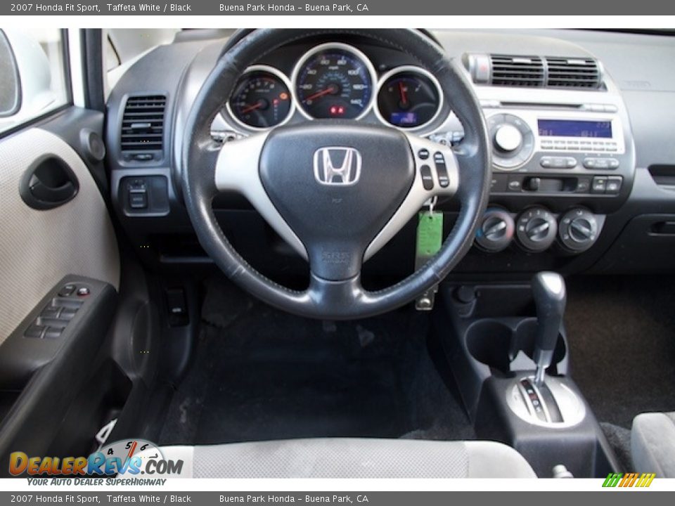 2007 Honda Fit Sport Taffeta White / Black Photo #5