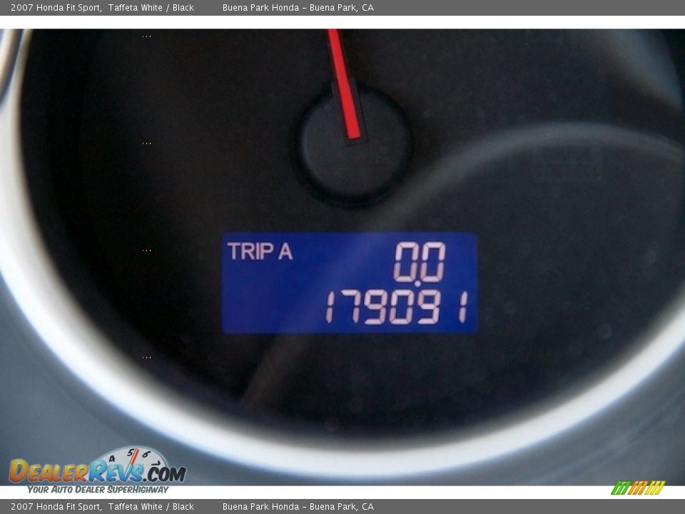 2007 Honda Fit Sport Taffeta White / Black Photo #6