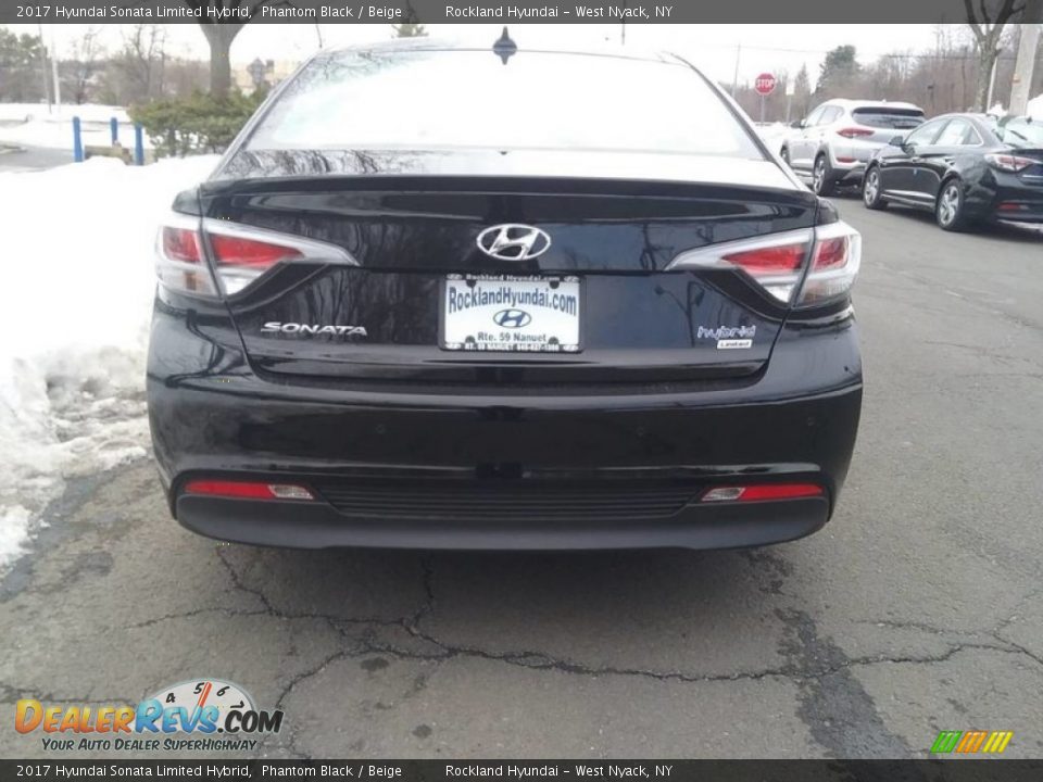 2017 Hyundai Sonata Limited Hybrid Phantom Black / Beige Photo #2