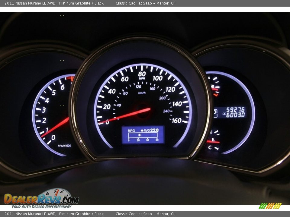 2011 Nissan Murano LE AWD Platinum Graphite / Black Photo #9