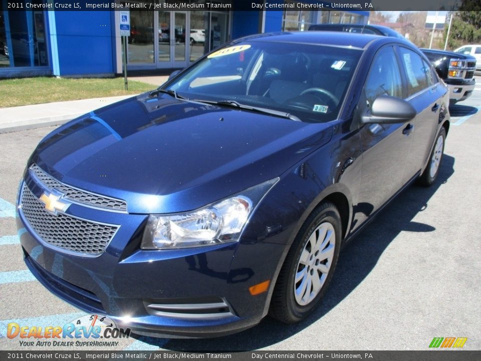 2011 Chevrolet Cruze LS Imperial Blue Metallic / Jet Black/Medium Titanium Photo #12