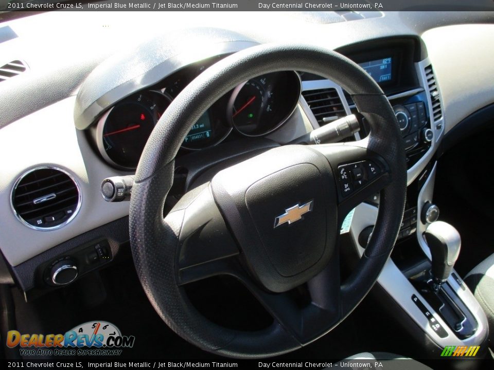 2011 Chevrolet Cruze LS Imperial Blue Metallic / Jet Black/Medium Titanium Photo #23