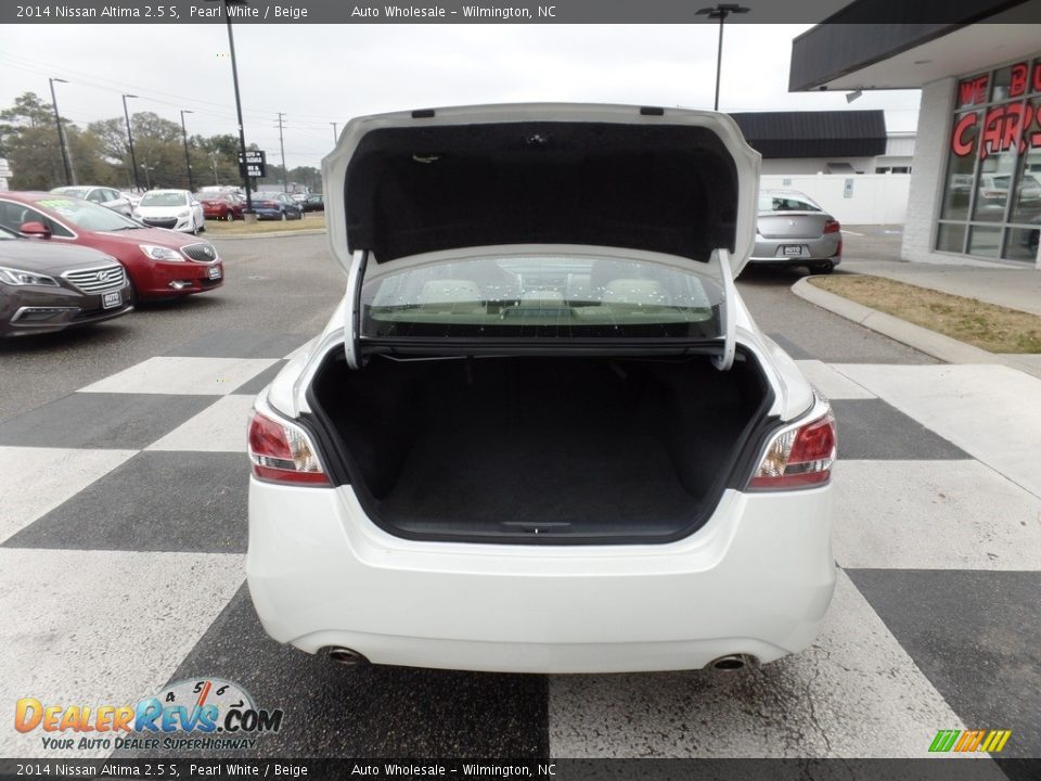 2014 Nissan Altima 2.5 S Pearl White / Beige Photo #5