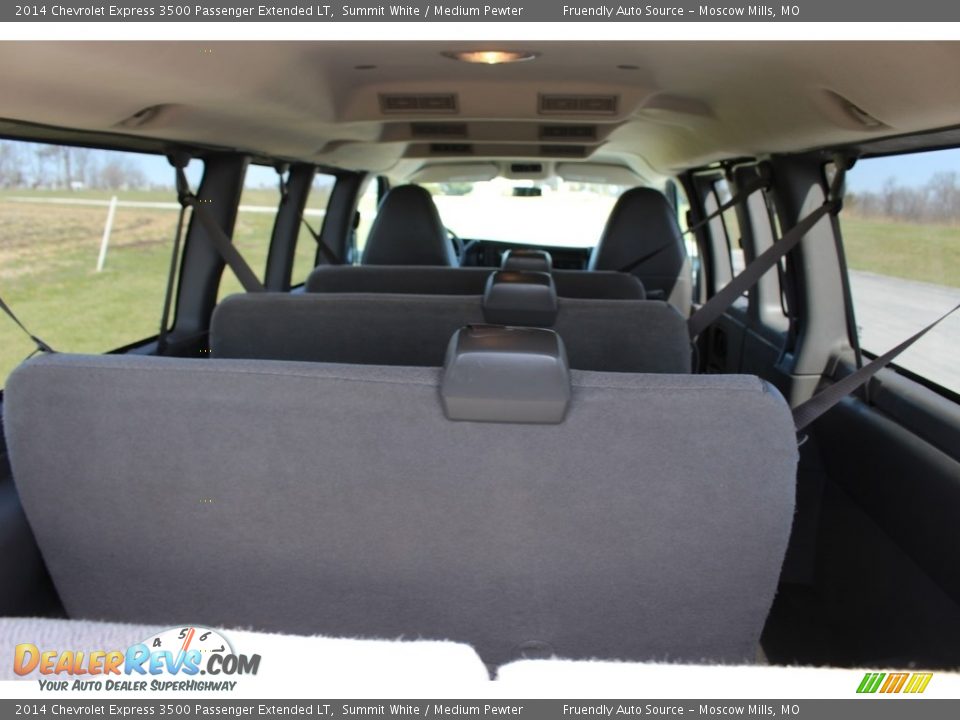 2014 Chevrolet Express 3500 Passenger Extended LT Summit White / Medium Pewter Photo #10
