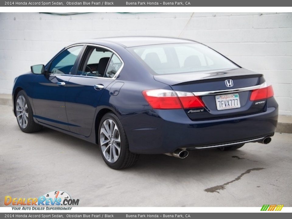 2014 Honda Accord Sport Sedan Obsidian Blue Pearl / Black Photo #2